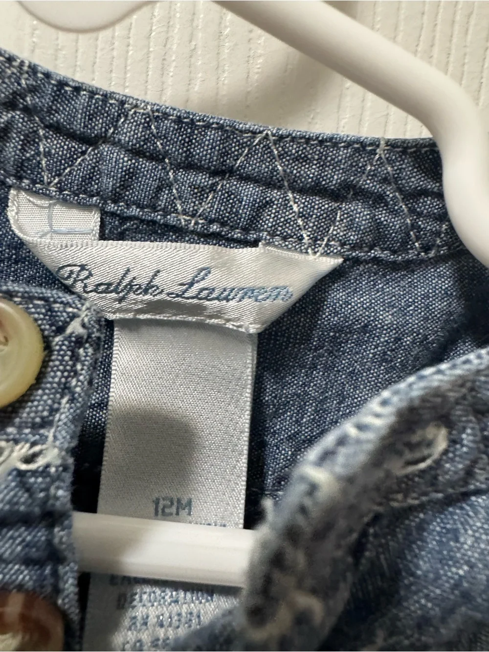Ralph Lauren Blue Denim Chambray Dress for Kids